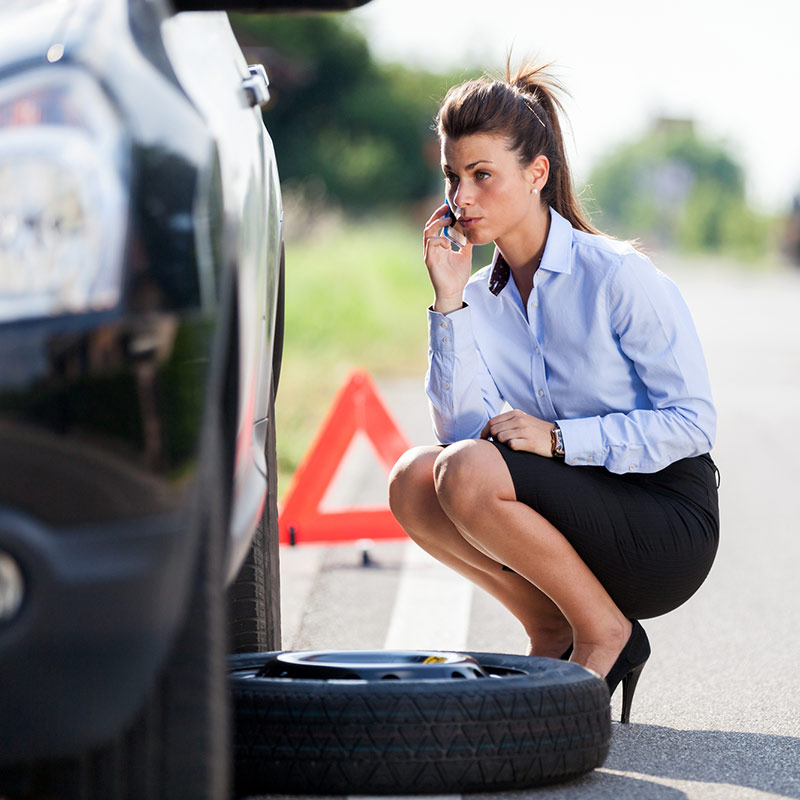 flat tire change service roadside